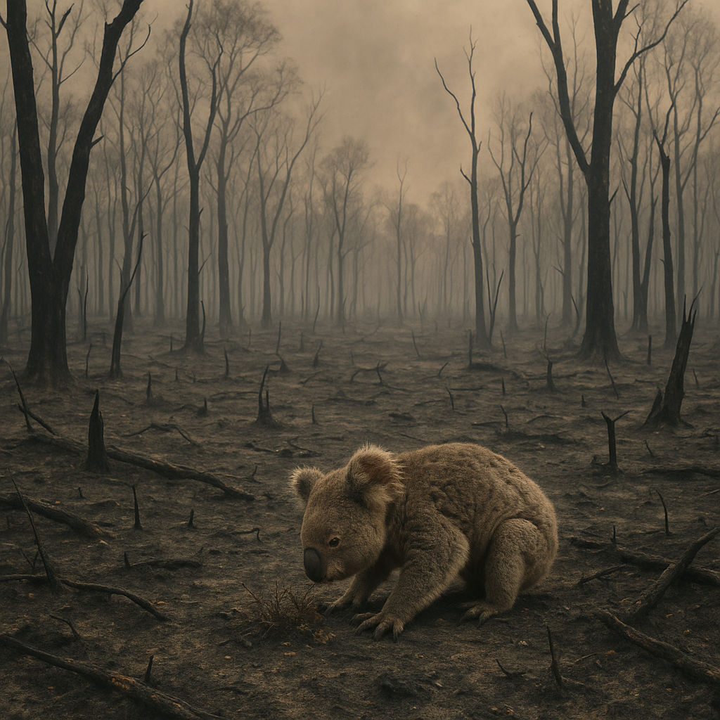 Bedrohung von Lebensräumen landlebender Tierarten durch multiple Extremereignisse bis 2085