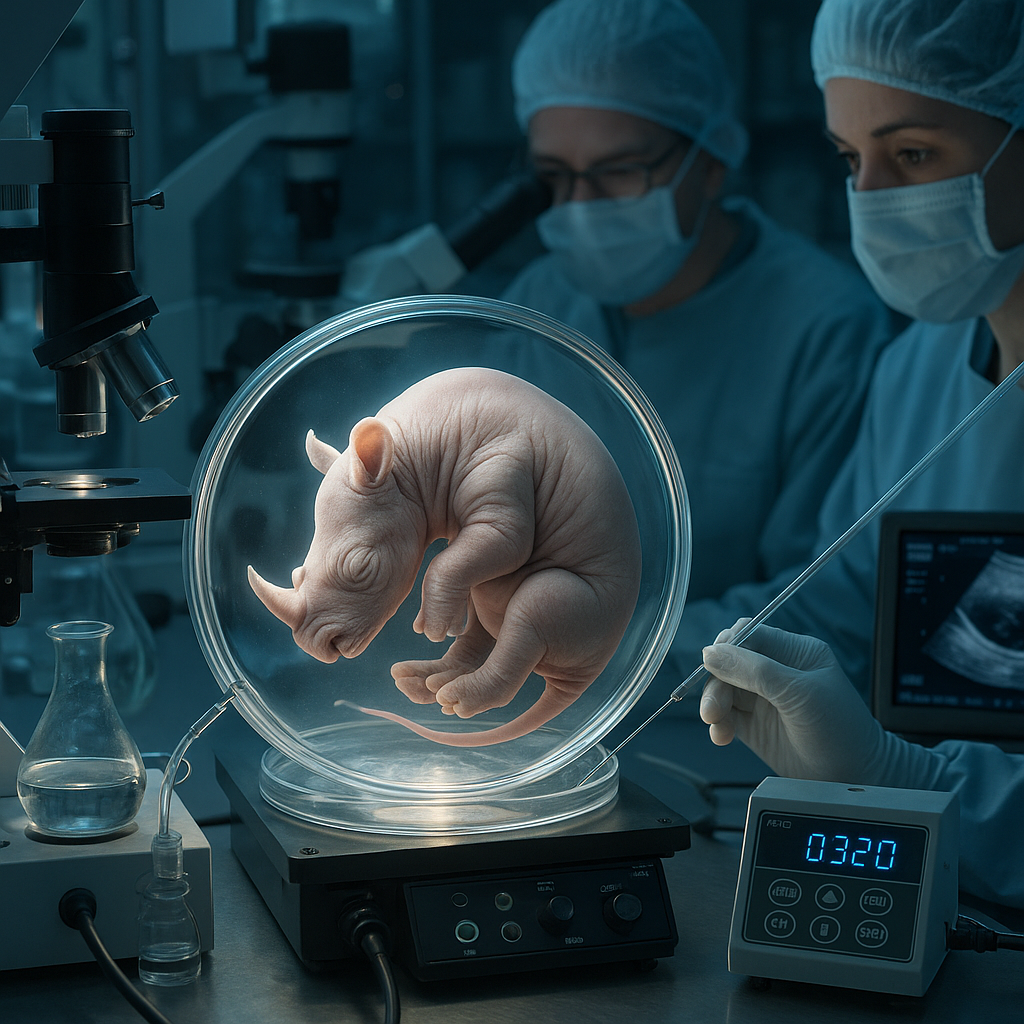 Neuer Embryo stärkt Überlebenschancen des Nördlichen Breitmaulnashorns durch assistierte Reproduktionstechnologien