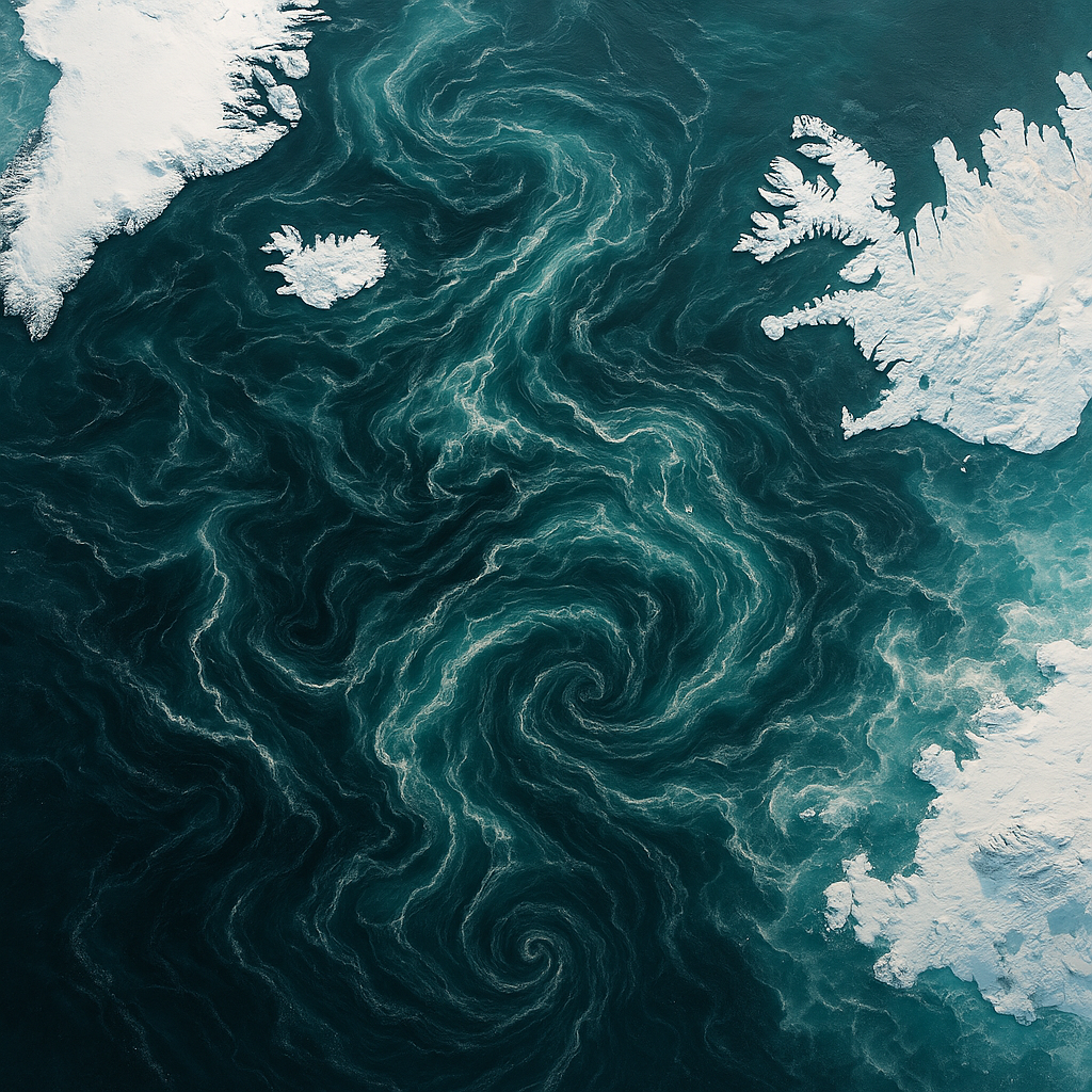 Stärkung der nordischen Meeresströmung als Folge der Abschwächung der Atlantischen Umwälzströmung