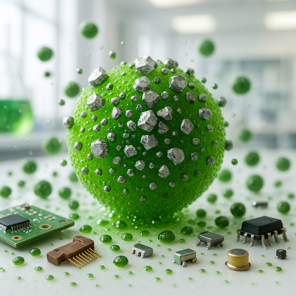 Biologisches Recycling von Elektroschrott mit Mikroorganismen und Mikroalgen für nachhaltige Metallrückgewinnung