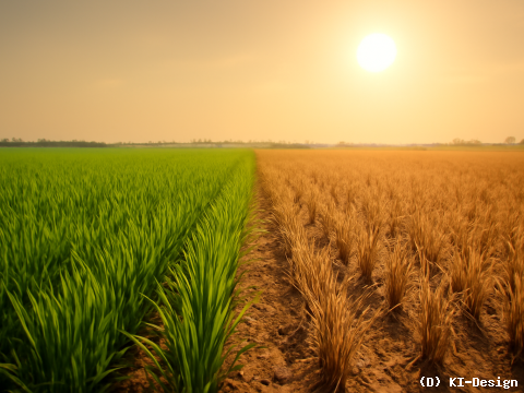 Globale Ertragsmodelle unterschätzen Hitzeeinfluss auf Reiserträge bei Klimawandel