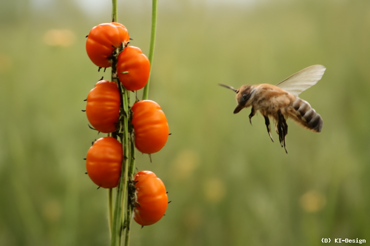 Ölkäferlarven imitieren Blütenduft zur Anlockung und Manipulation von Wildbienen