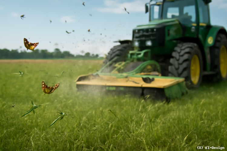 Neue Technologien zum Schutz von Insekten bei der Grünlandmahd