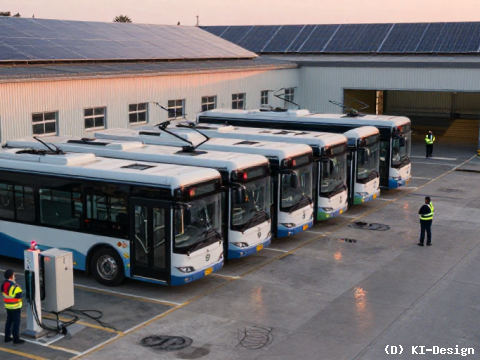 Lademanagement und Skalierung von E-Bus-Flotten im öffentlichen Nahverkehr
